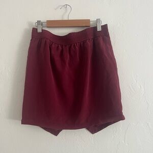 Madewell Tulip Skirt - XS - Maroon